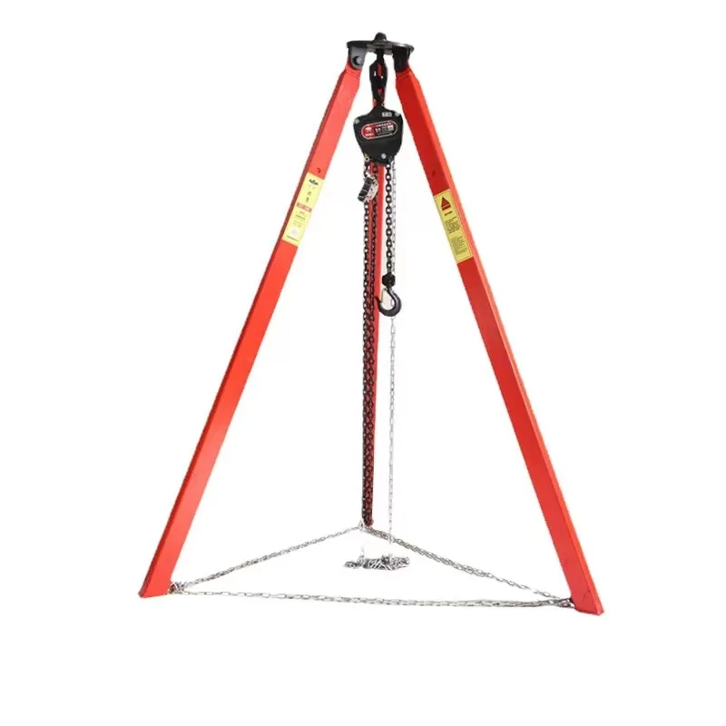 Safety Winch Rescue Aluminum Industrial Tripod Lifting Equipment Rescue Tripod Device With Ce Certificate For Falling Protection
