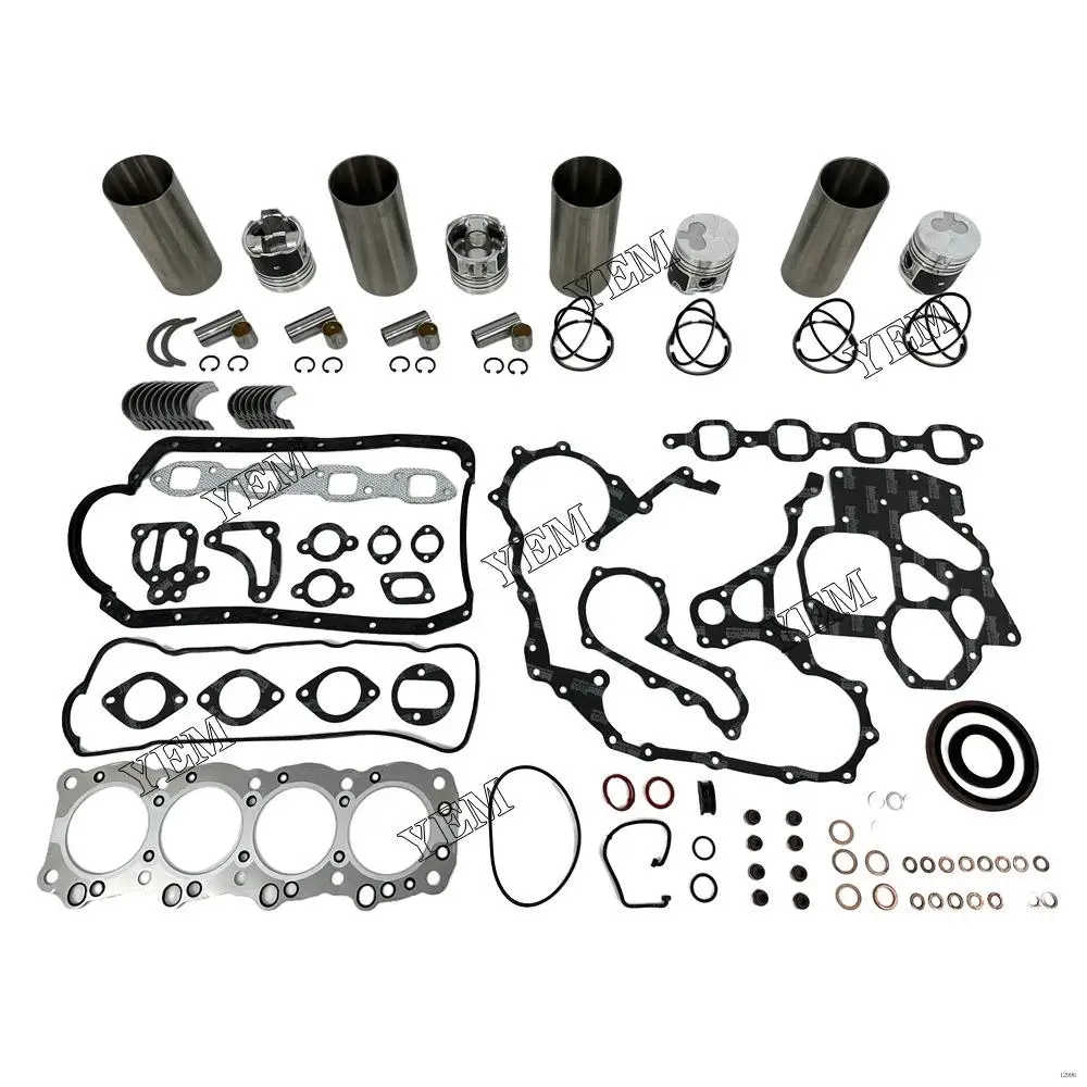 4FB1 Overhaul Kit With Piston Rings Liner Full Gasket Set Bearings 8-94201-492-0 for Isuzu Excavator Diesel Engine