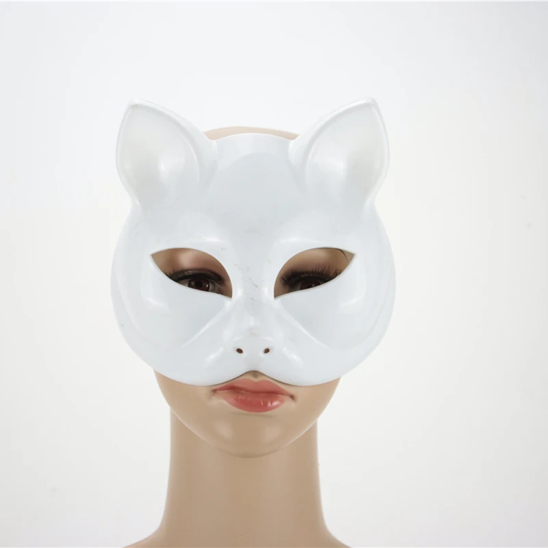 White Cat Face Fashion Masquerade Mask for Girls