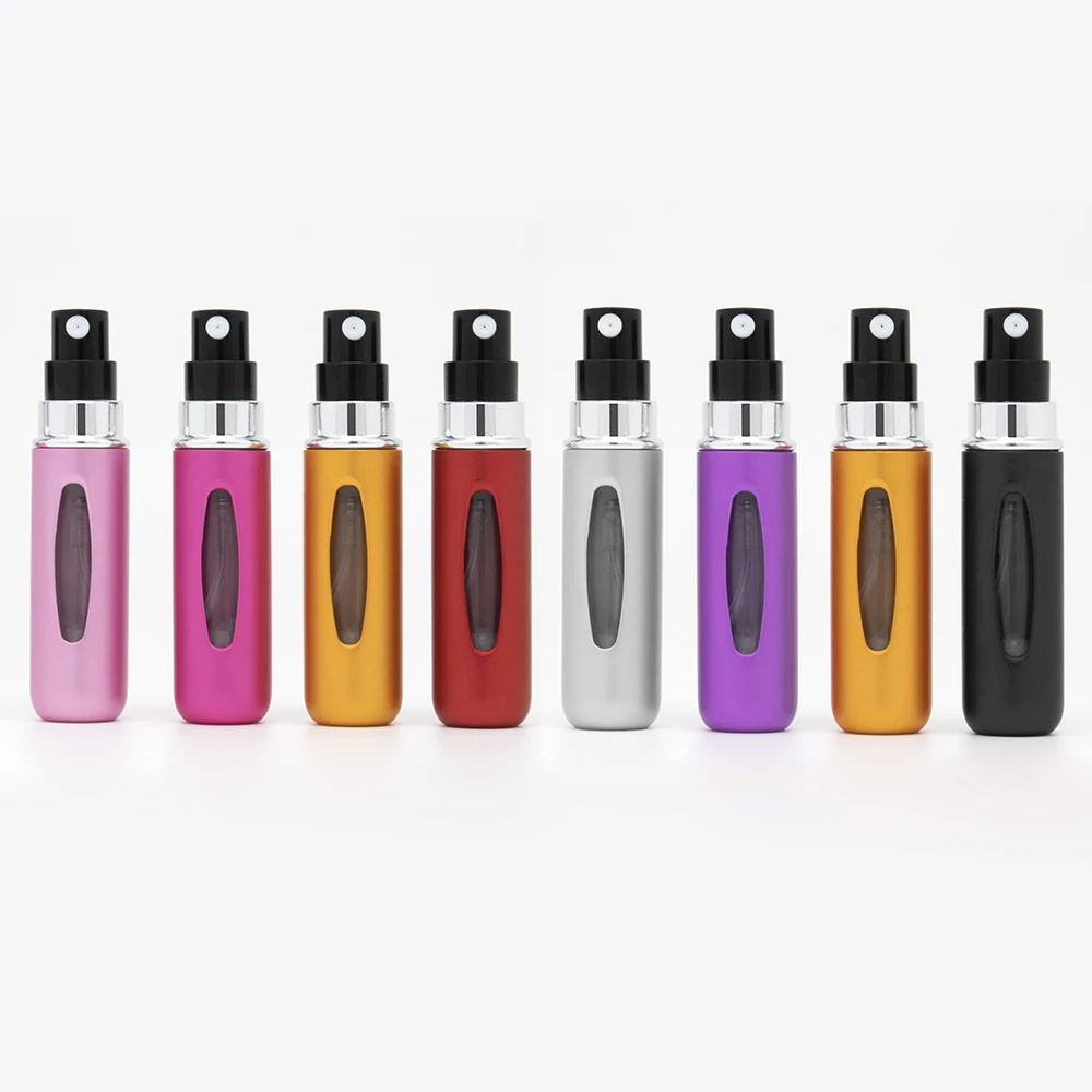 5ml 6ml 8ml 10ml Portable Mini Refillable Aluminum Empty Atomizer Spray Perfume Bottle