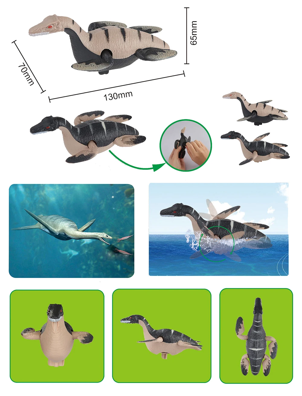 Детская игрушка для купания в виде динозавра