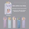 B The Bear Pillow dort sous les étoiles-violet