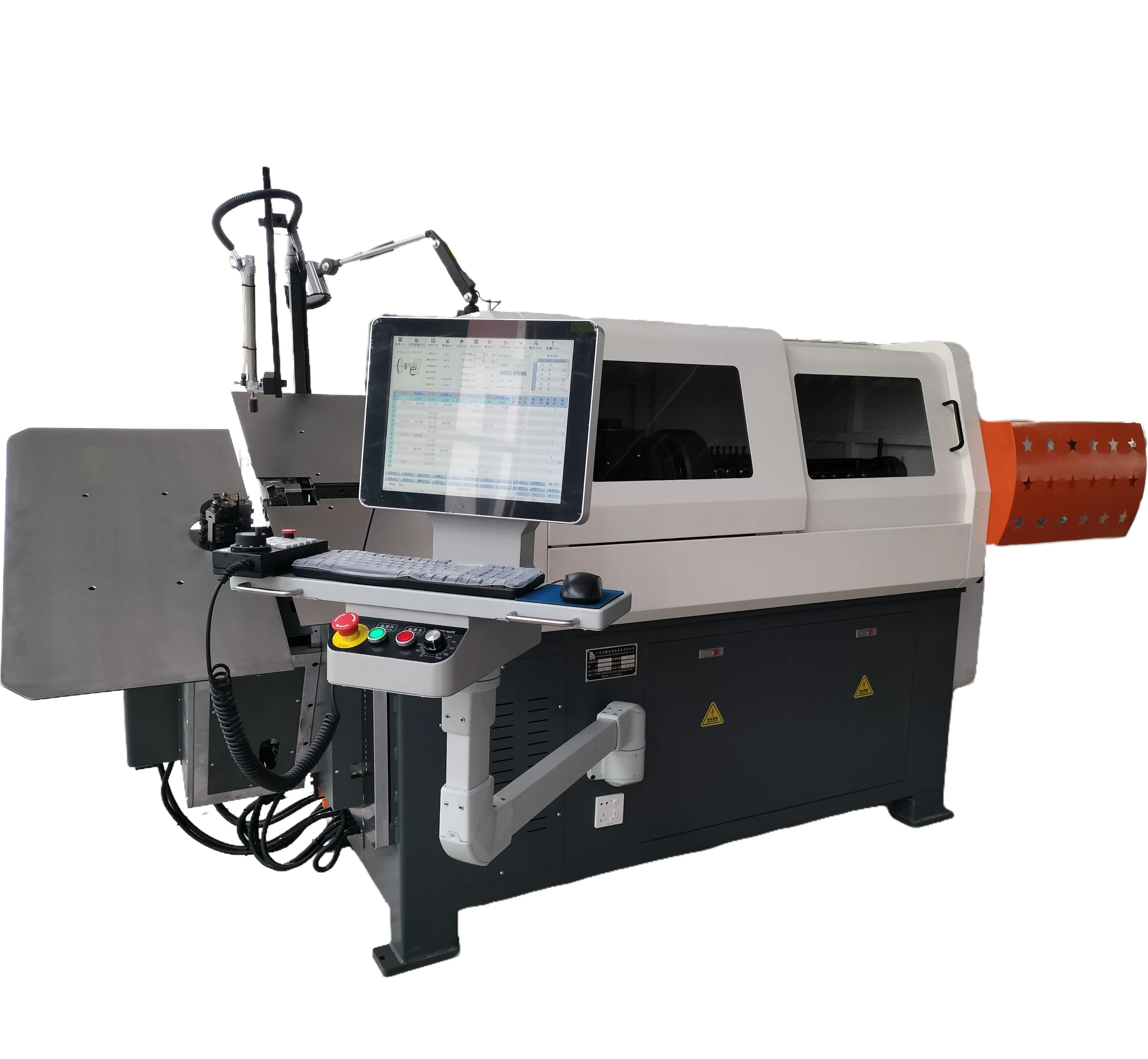 3D Wire Bending Machine CNC Wire Bender with 2-8MM Wire Size 10000.0mm Max Wire Feed and 17.4-21.6kw Power