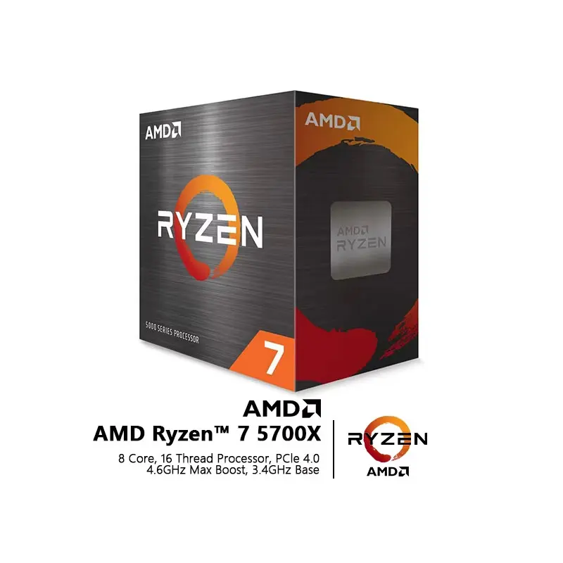 AMD Ryzen 7 5700X - 8-Core Processor for Gaming & Creativity