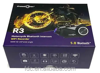 Freedcom R3 Pro FreedConn R3 Pro Motorcycle Bluetooth Headset - Noise Cancelling ...