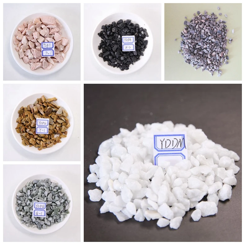 Landscaping Natural White and Other Color  Gravel  Stone for Garden