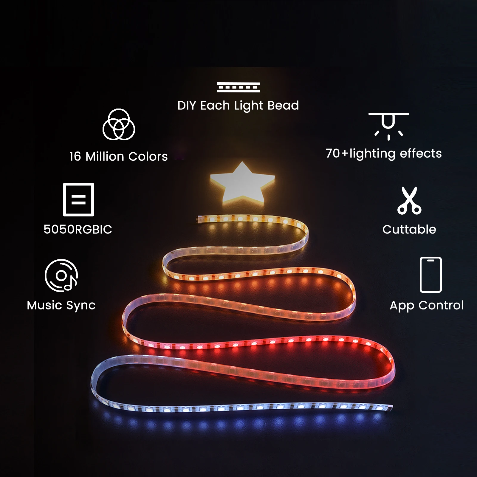 Cololight Smart Strip Lights HomekitLight IP65 5V RGB  LED Light Strip