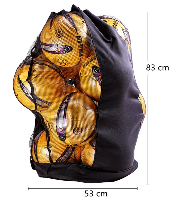 Extra Large Mesh Ball Carry Bag Drawstring Waterproof Shoulder Backpack
