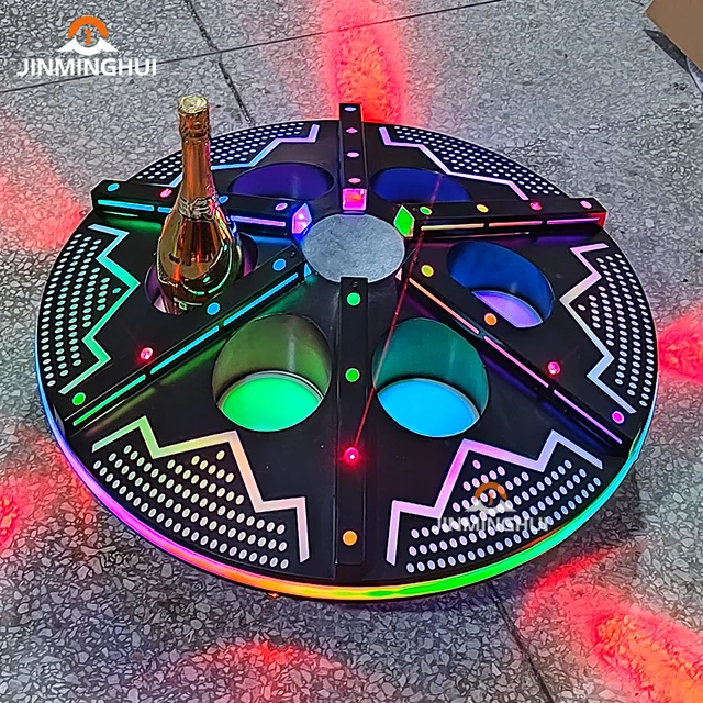 Top Selling UFO LED Laser Glowing Presenter Glorifier Nightclub for Champagne Bottle Display Rack in Flying Saucer Shape for Par