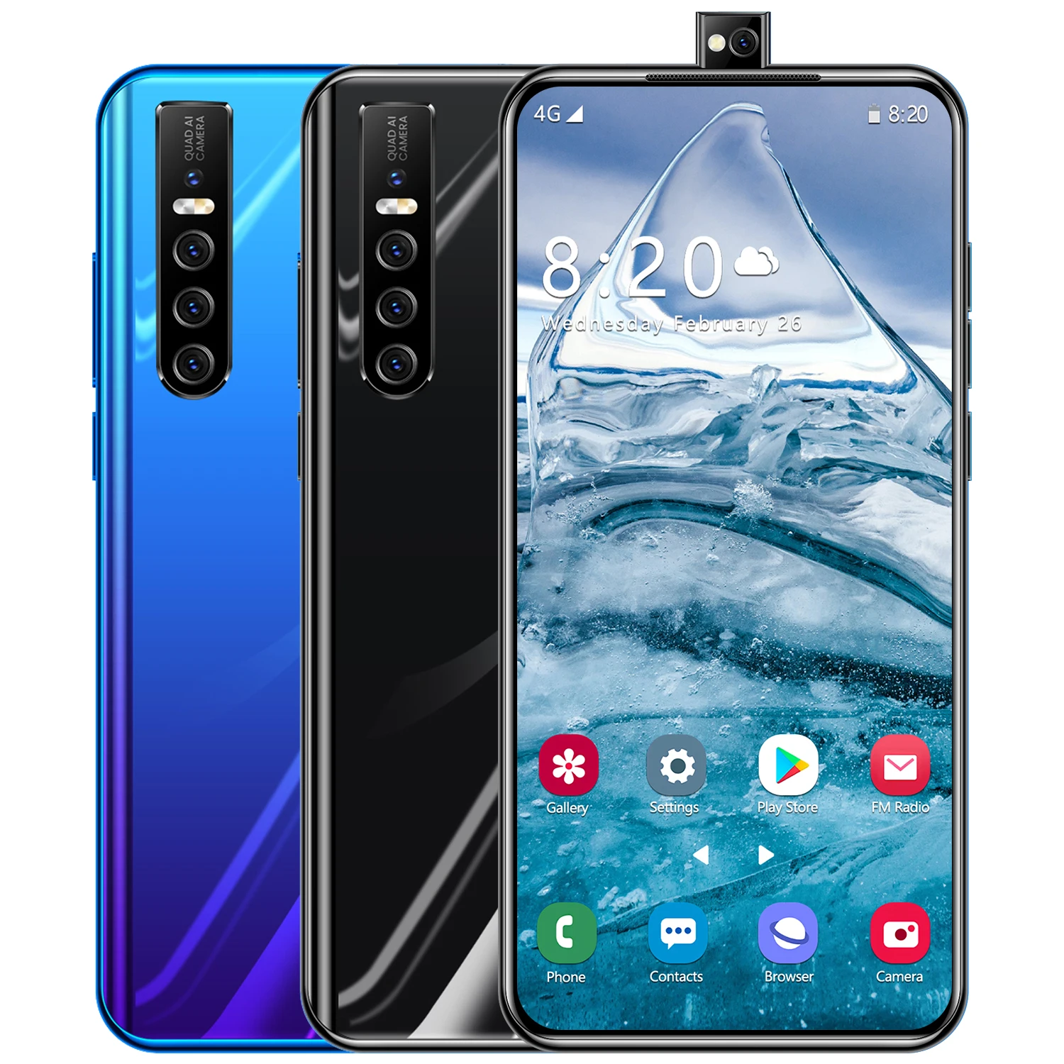 
 НОВЫЙ разблокирован смартфон Nex 4S 6,7 дюймов с двумя сим карты уход за кожей лица/отпечаток пальца ID аппарат не привязан к оператору сотовой связи Android 10,0 8 ГБ + 256 ГБ Celulares  