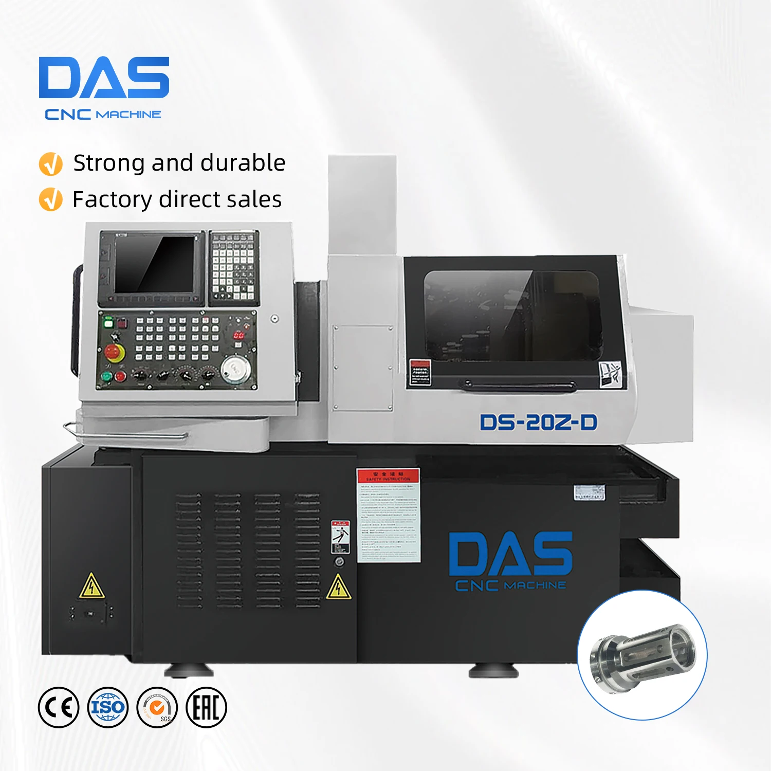 Swiss Type CNC Lathe with Double Spindle Swiss Type Machine