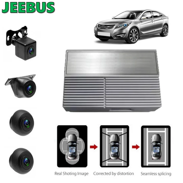 FHD Night Vision 1080P 3D360 Degree Bird View Camera Monitor System for Audi Q5 Q7