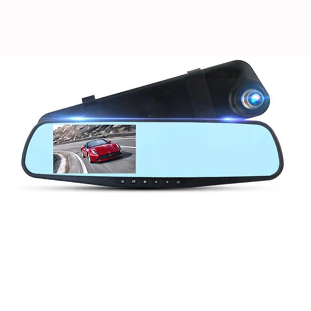 4K対応 タッチパネル式 ミラー型ドライブレコーダー 前後2カメラ GPS