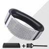 Spremiaglio + spazzolino + spelaglio + scatola (argento con manico nero)