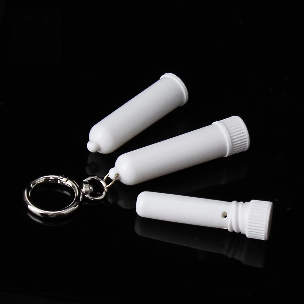 New Style Keyhole Cosmetic Packaging Blank PP Nasal Inhaler Tube with Wick for Perfume and Medicated Oil