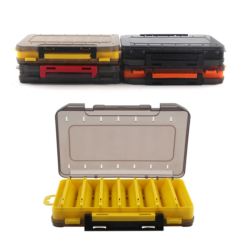 Luya Bait U-shaped double-sided storage box plastic material buckle design 19.3cm186g fishing gear accessory box