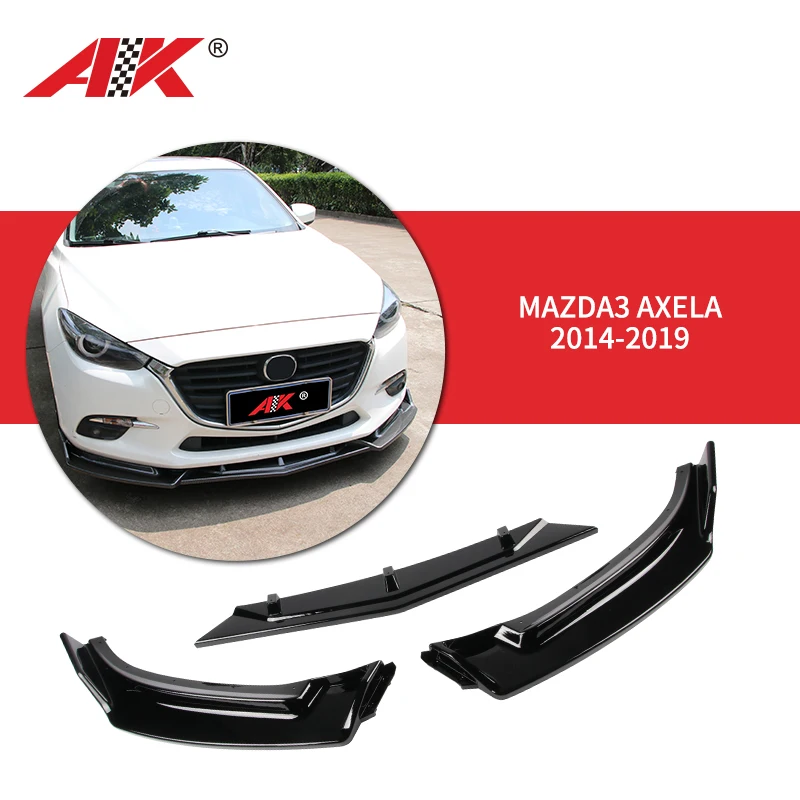 海外製 エアロパーツ Mazda 3 Axela Sedan 2014-2018 Black A s Reap