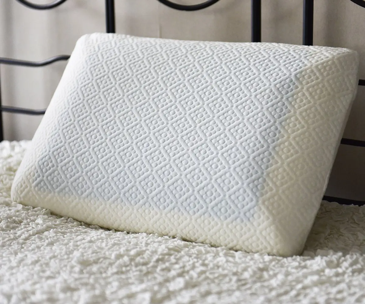 Реверсивный прохладный гель Infused пены памяти подушки для шеи спальный антимикробный чехол 1 стандартный пакет