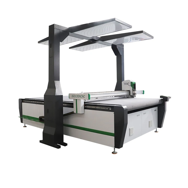 CCD Camera CNC Digital Cutter ABS Plastic Acrylic Silicone Rubber Gasket Cutting with Circular Knife