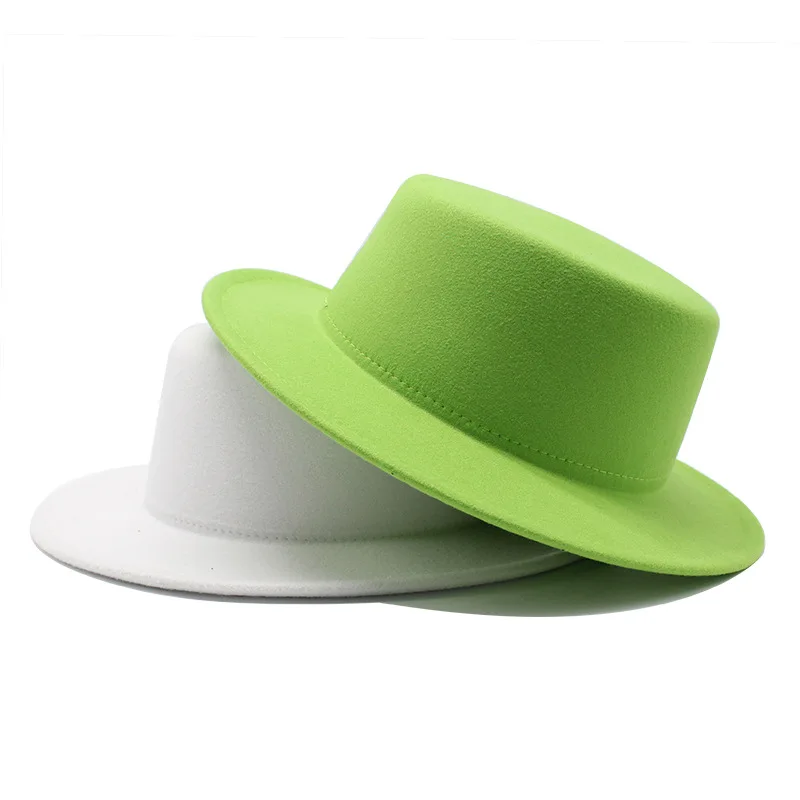 Fs Grosir 2020 Solid Fedora Topi Wol 