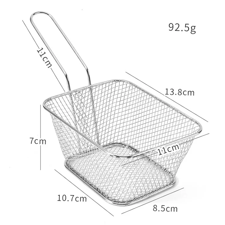 Заводская поставка металлическая корзина для картофеля фри высокого качества слива