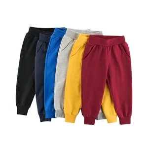 Private Label Wholesale Casual Baby Beach Long Pant Trousers Kids Jogging Pants