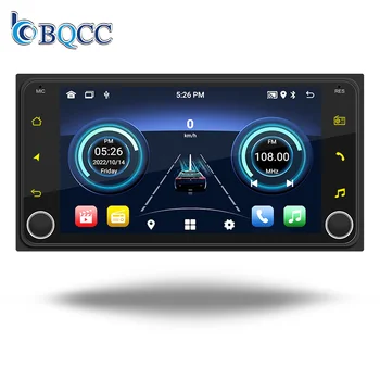 BQCC 2Din 7 inch 2.5D IPS Android 13 car radio supports carplay Android Auto  BT WIFI GPS RDS car player for TOYOTA  COROLLA