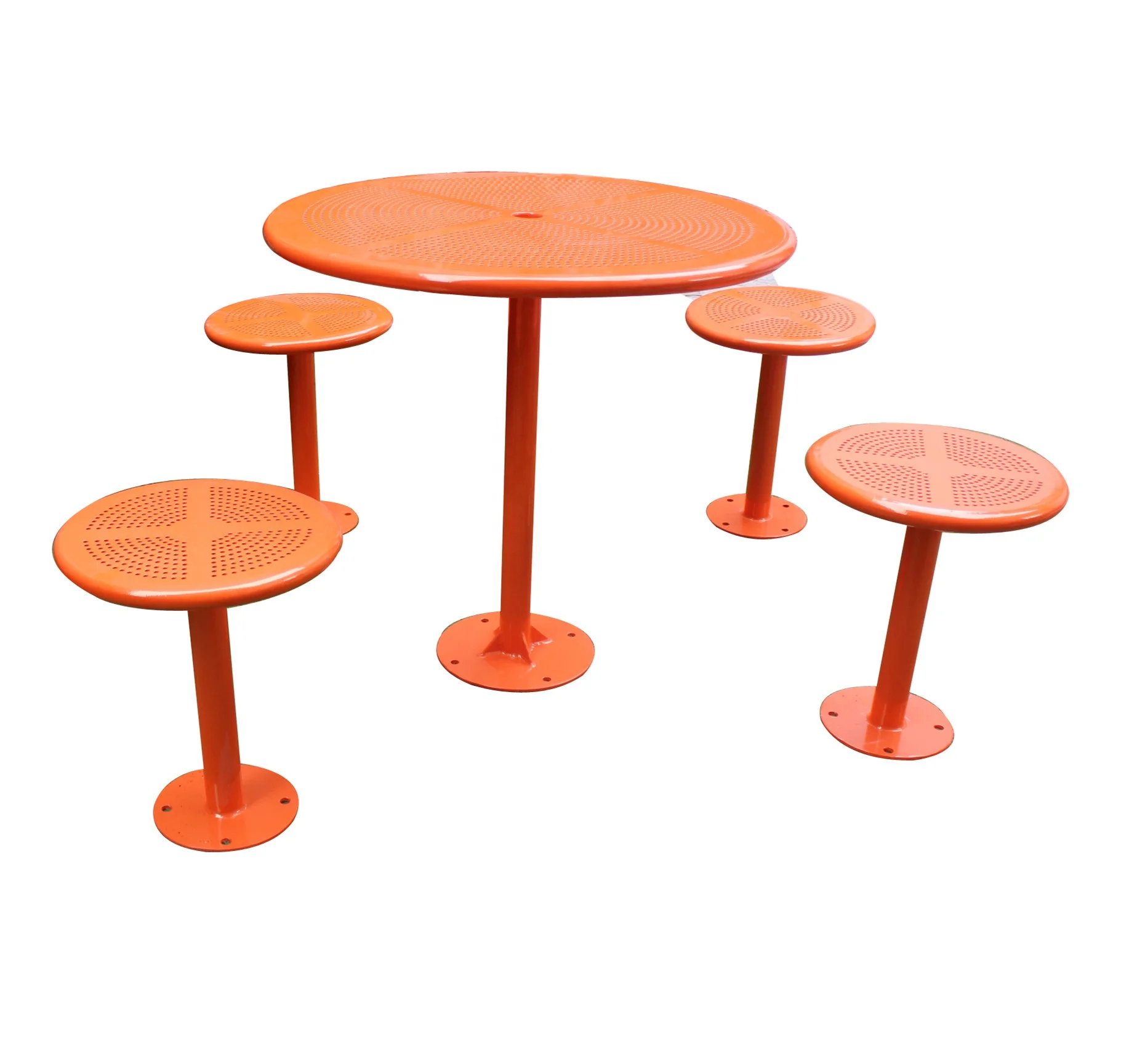 Уличный Железный Круглый стол и стулья с порошковым покрытием Guangzhou Gavin