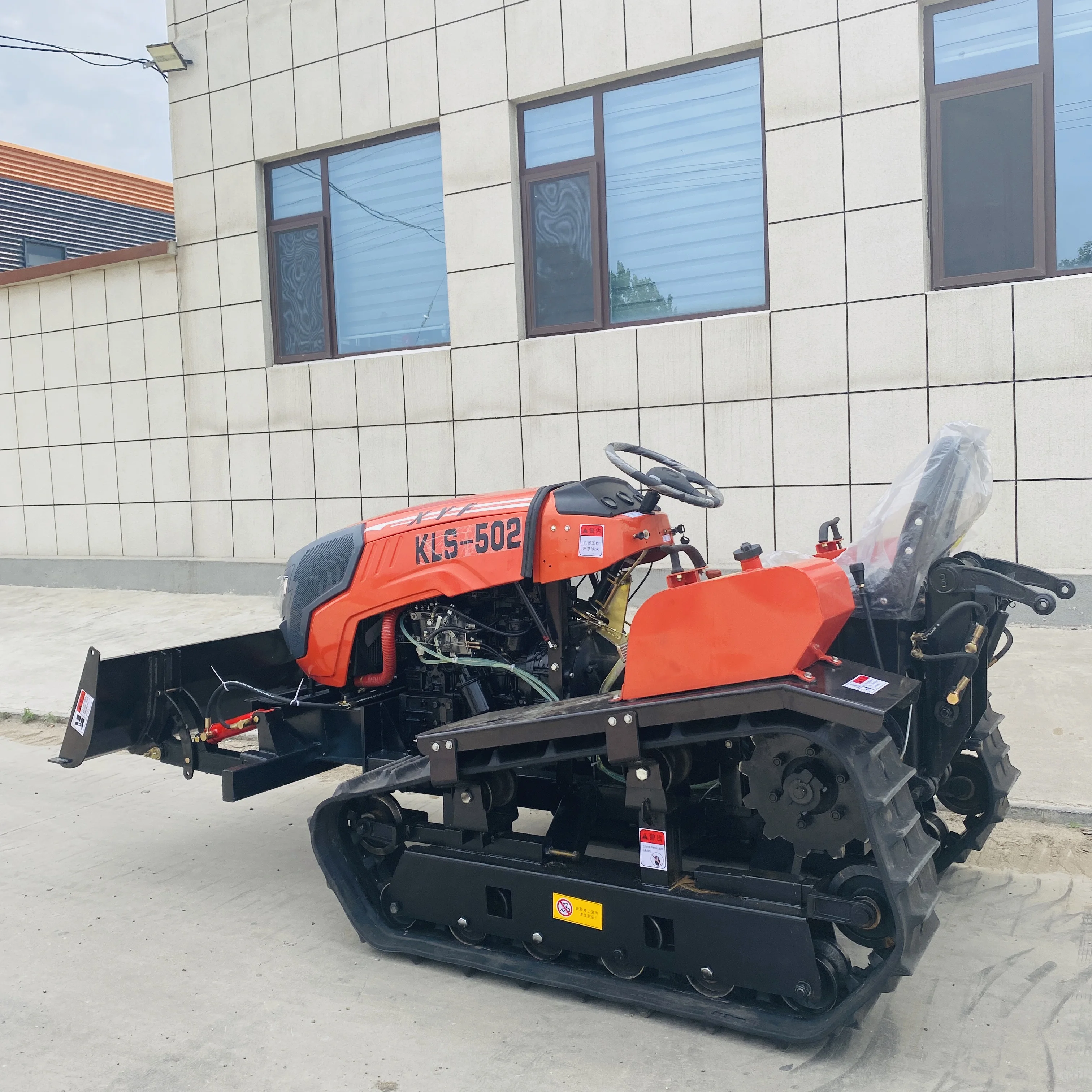 50HP Small Rubber Triangle Track Rice Farming Tractor Rice Paddy Field Mini Crawler Tractor