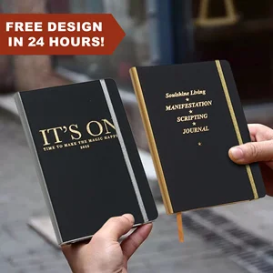 Business Office Custom Logo A5 A6 PU Leather Hard Cover Lined Grid Meeting Notes Agenda Planner Corporate Gift Journal Notebook