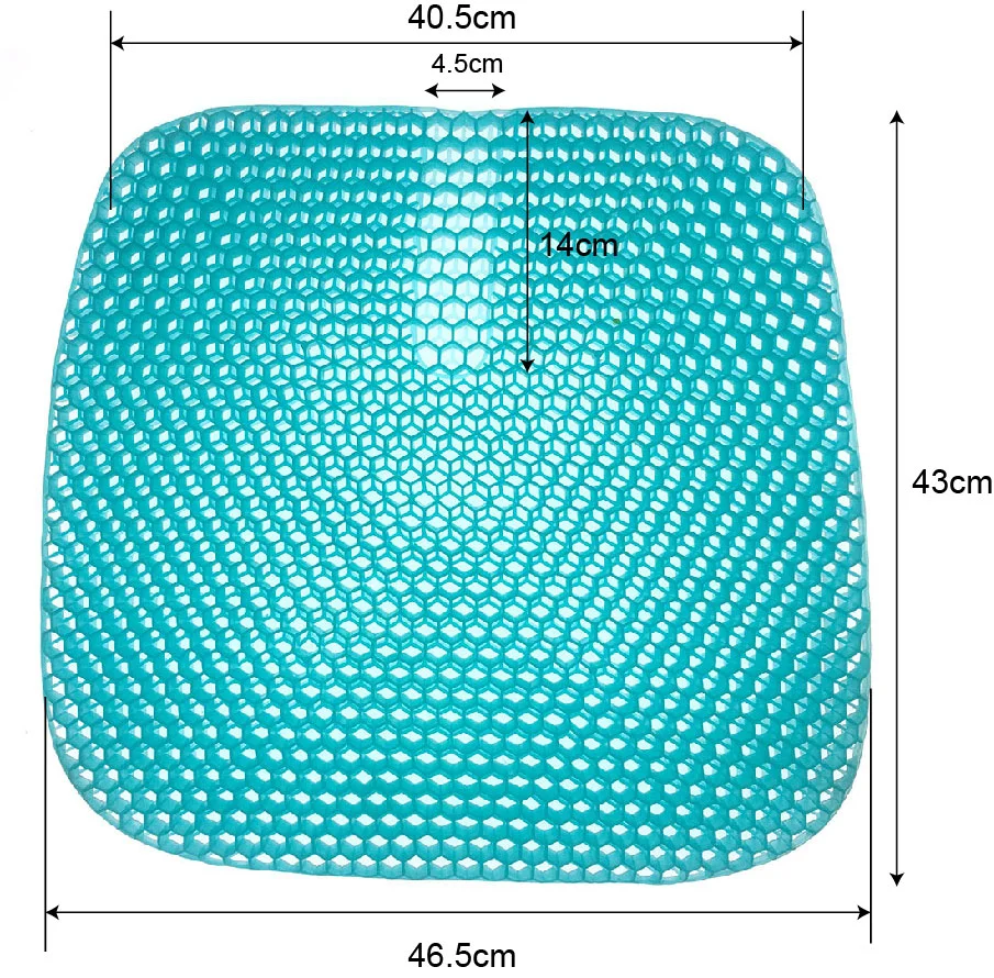 2022 Large Size Design Cushion Double Thick Tpe Gel Cool Seat