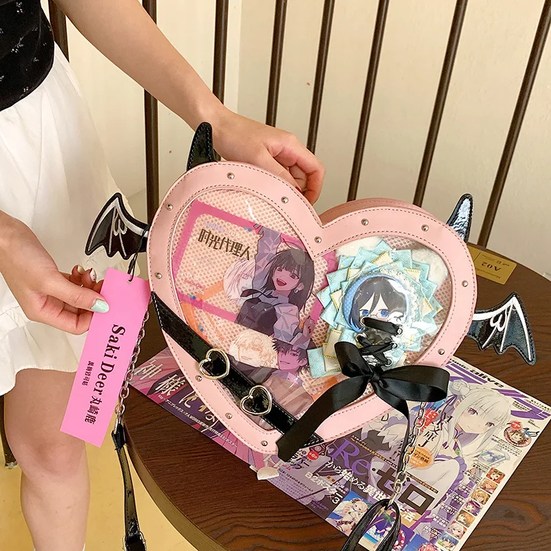 Love Heart Design Itabag Women 2025 New Transparent