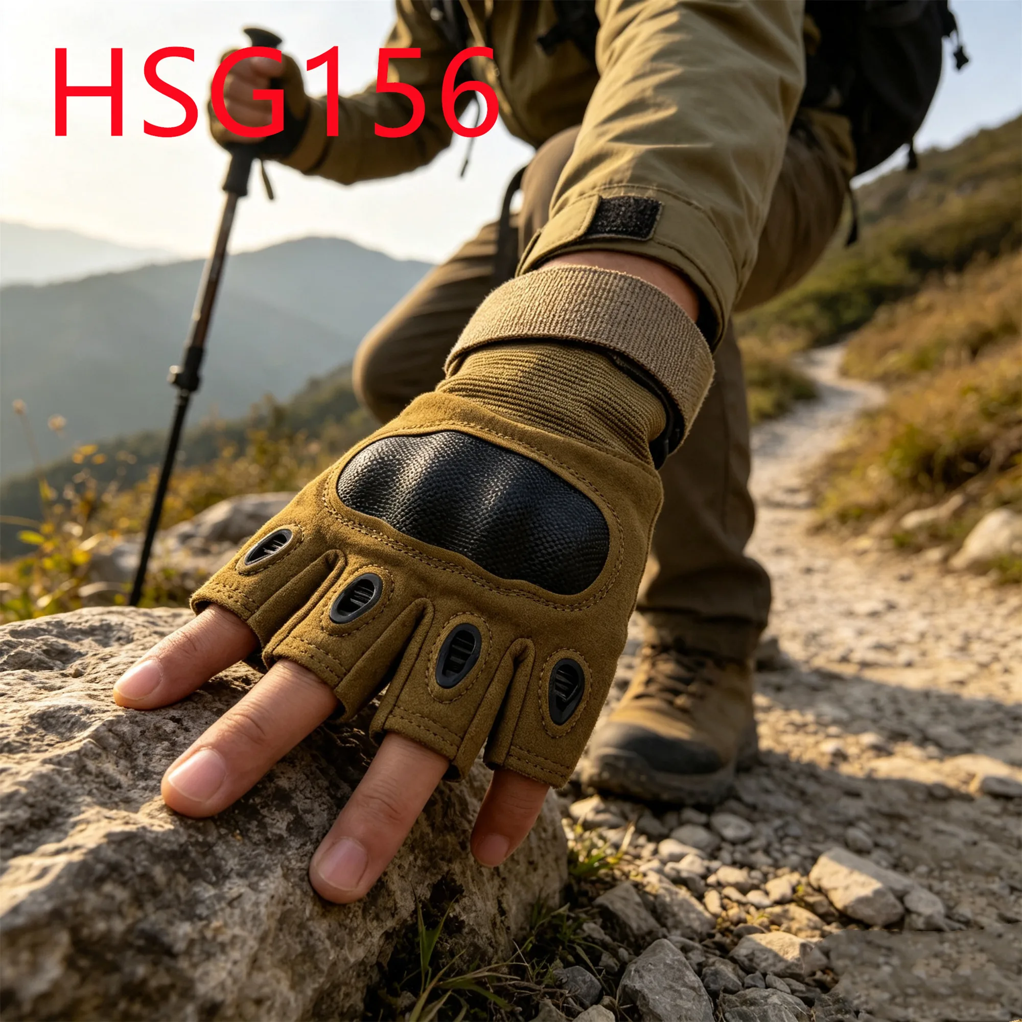 HY,Physical Training Finger Joint Protection Hua Singh Tactical Gear Gloves High Friction Khaki/green/black Combat Gloves HSG156