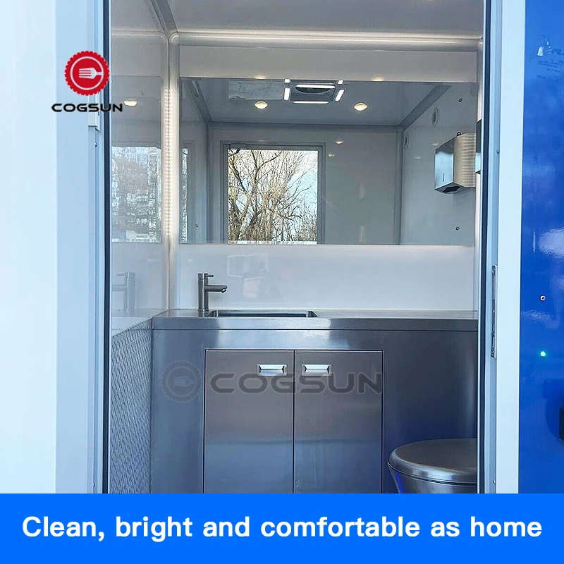 Cogsun Convenient Washroom Portable Washroom Trailer Restroom Trailer Porta Potty Camping Portable Toilet Trailers