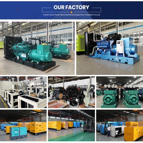 250kva 150kva 500kva Open Frame Diesel Generator with 50/60Hz 480V Super Silent Type for Engine