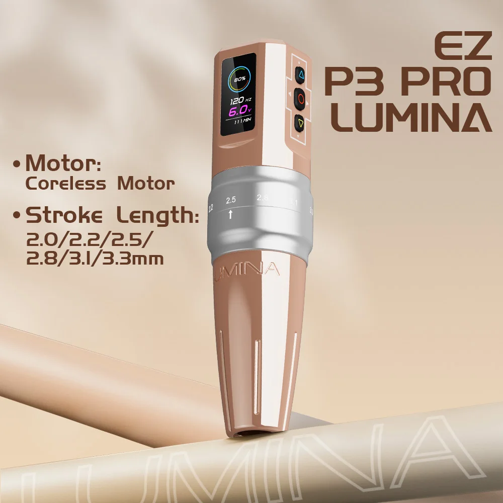EZ Tattoo P3 Pro Lumina - Stepless Adjustable Stroke Pen