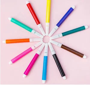 12 Colors Felt Tips Permanent Artist Alcohol-Based Marker Pen Set Sketch Alcohol Markers with  Packaging