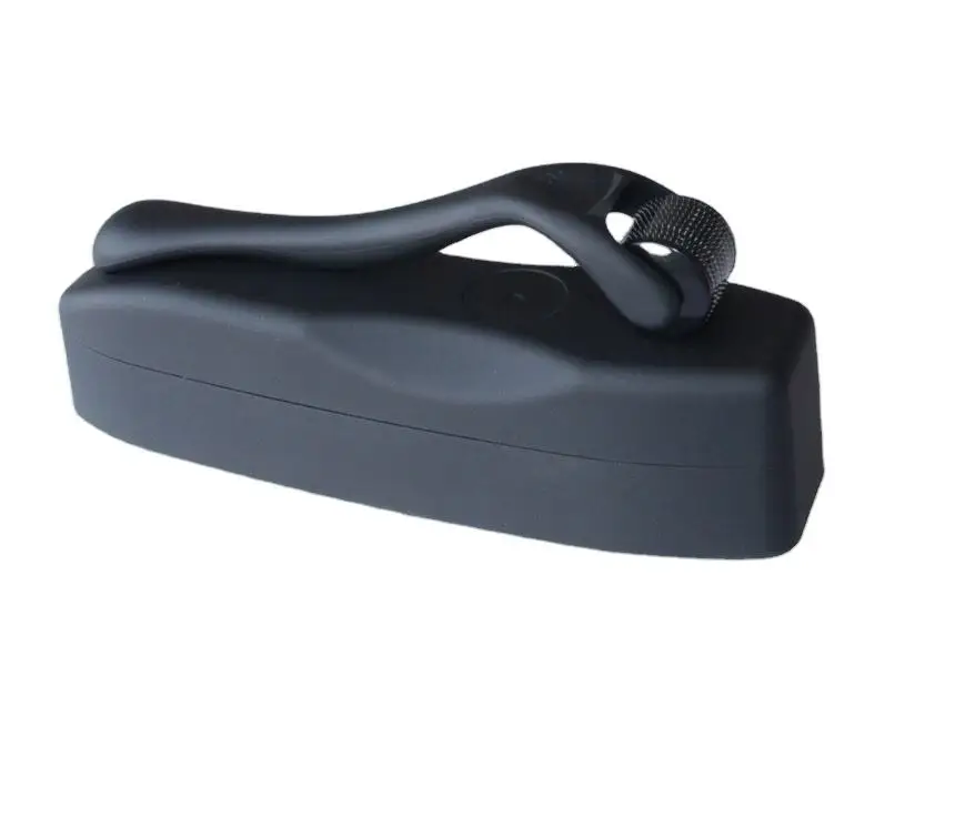 Derma Roller 540 With Microneedle Therapy Black Matte Dermaroller Face Body Beard Hair Growth Derma Beard Roller