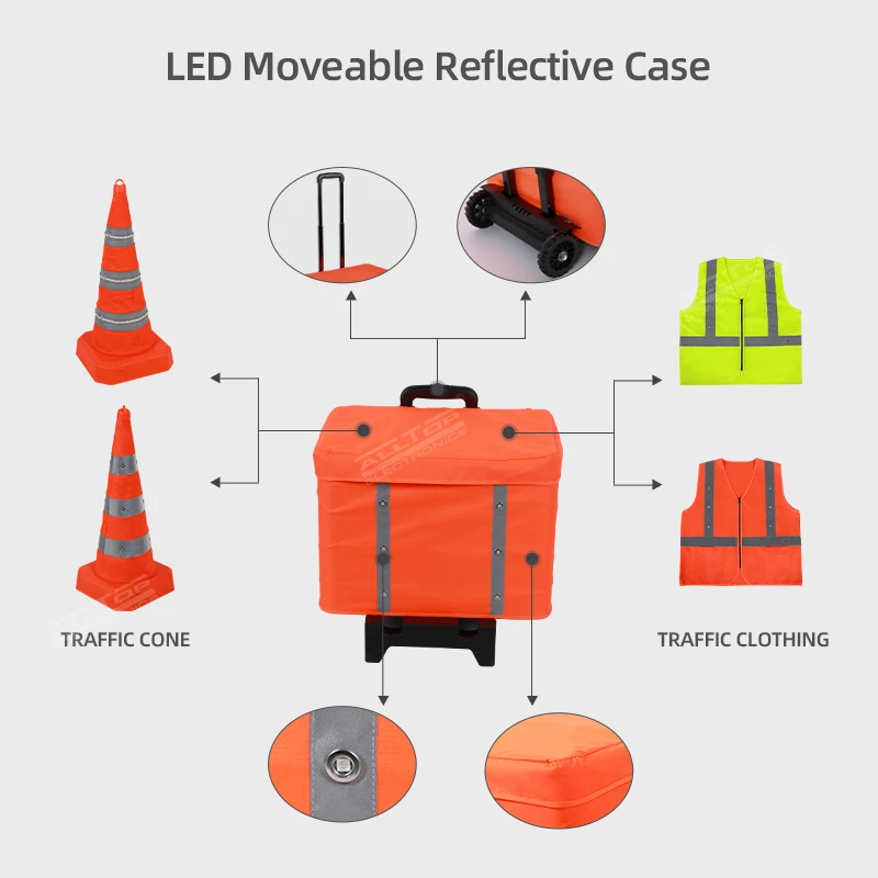 9 м Безопасность Солнечный дорожный конус свет Топпер выдвижной ремень индивидуальный дорожный конус 75 см костюм бара эва зеленая шляпа 750 машина