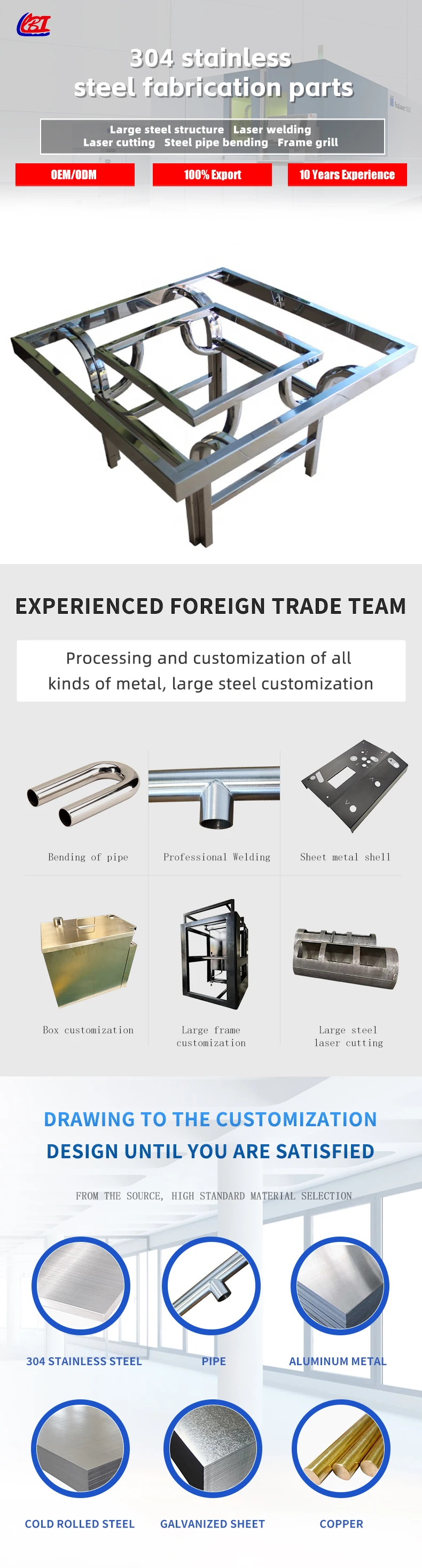 product oem modern metal furniture polished stainless steel custom laser cutting steel stainless steel table frame machining service-2