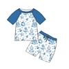 Estampado de luna bebé azul