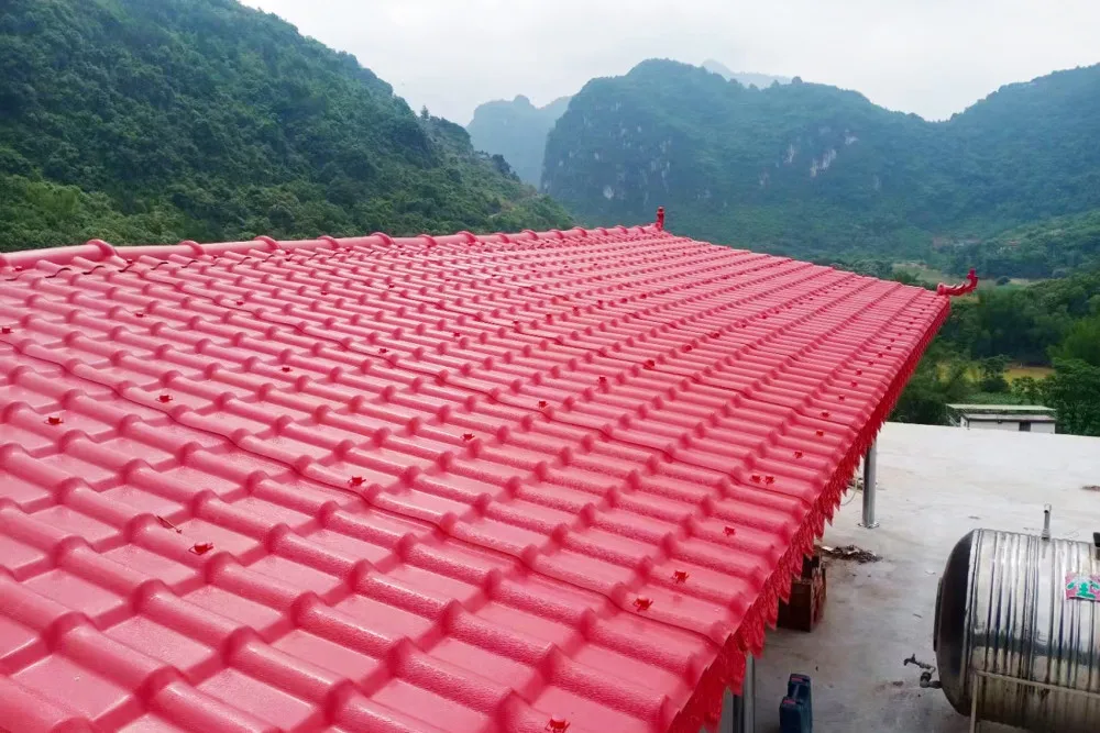 Chinese Top Quality Colorful Synthetic Asa Resin Roof Tile Sheet Pvc ...