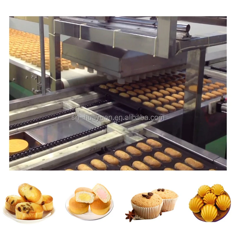 Cupcake Muffin Cake Production Line Automatic Cake Making Machine