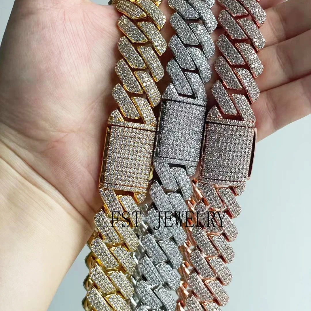 Square Miami Cuban Link Chains Jewelry 