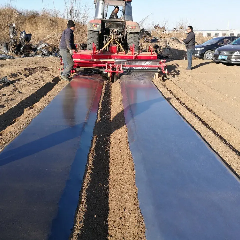 Agriculture Machine with Cultivator Ridger and Plastic Mulch Layering Applicaror Machine