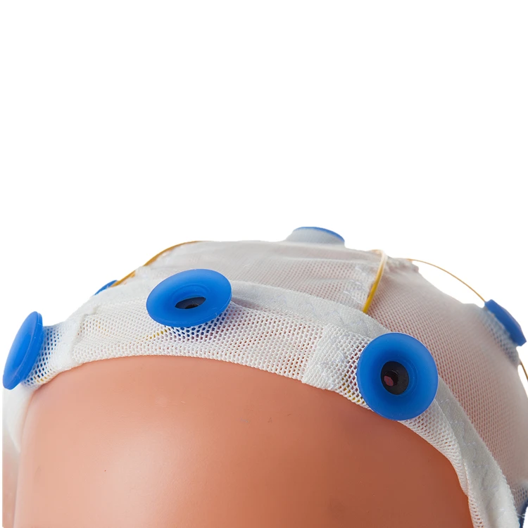 Greentek Soft Neonates Pediatrics Stretchy EEG Machine Recording Electrode Headset for Premature Infants