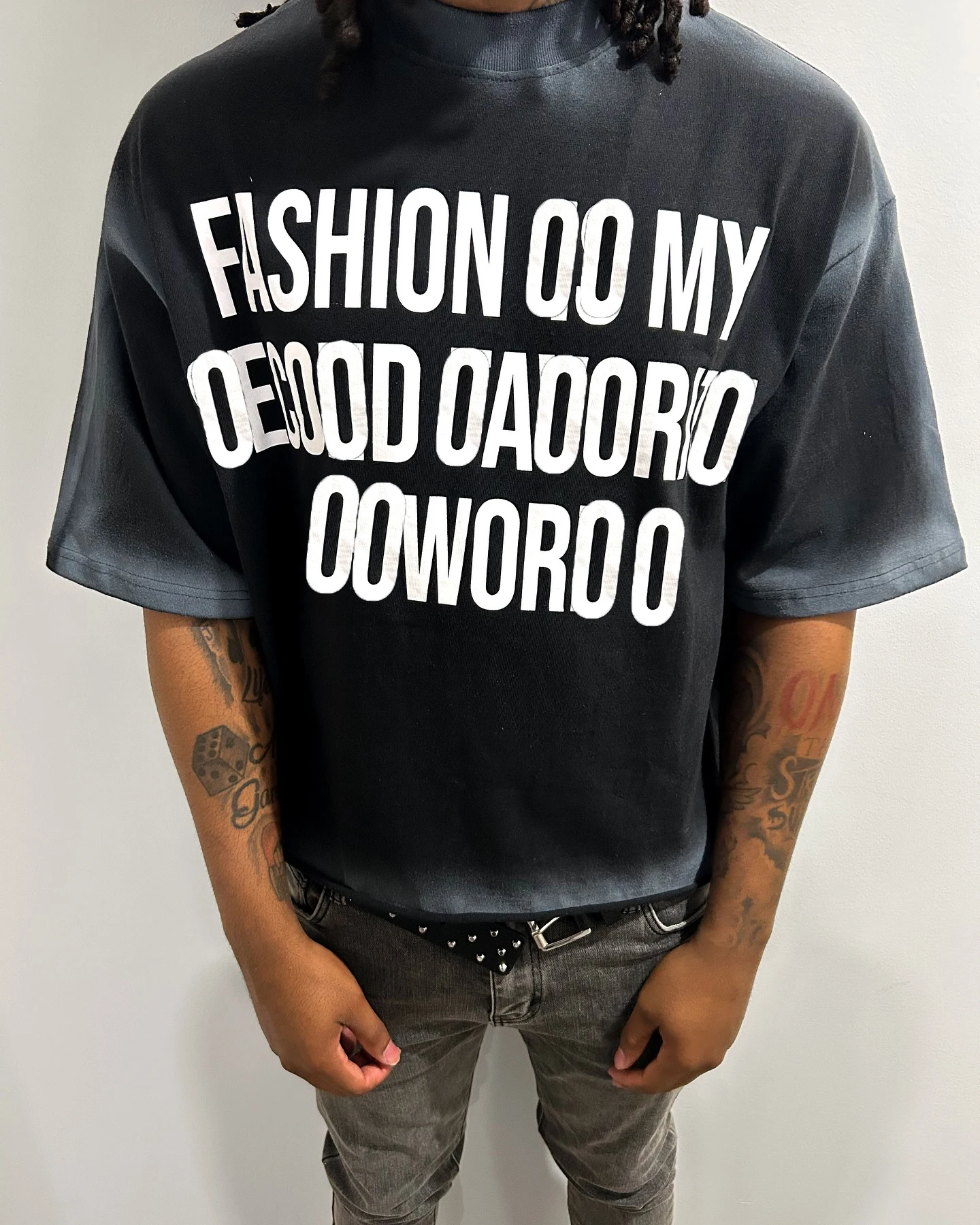 Hip Hop Custom Silk Screen Printing logo Oversize Vintage Acid Wash Tees Drop Shoulder t Shirt for Men