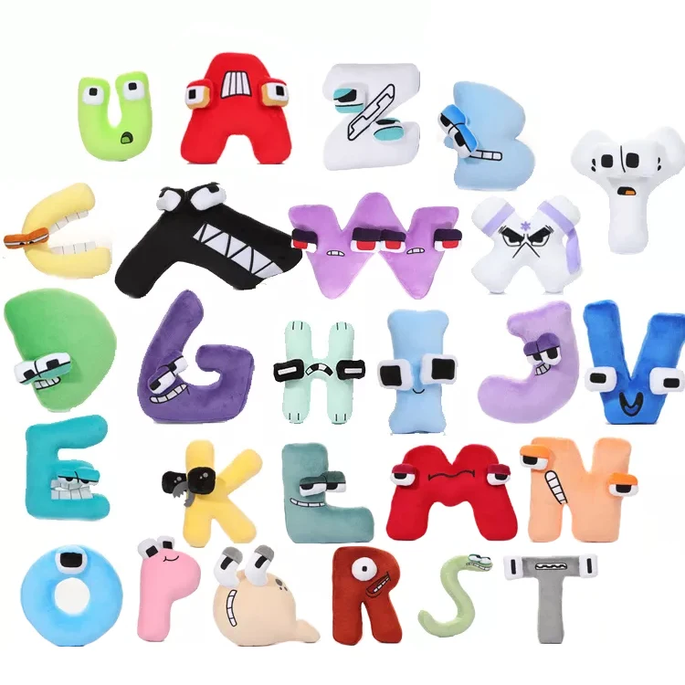 26 Style Alphabet Lore Plushy Anime Doll Kawaii 26 English Letters ...