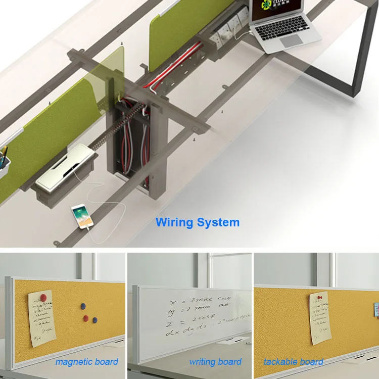 Good Price Open Space Modern Design Office Computer Desk for 4 People