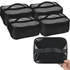 1 bolsa de almacenamiento de PVC transparente